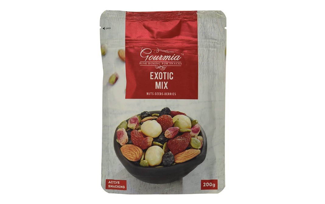 Gourmia Exotic Mix, Nuts-Seeds-Berries   Pouch  200 grams